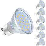 Ampoules led gu10, 5w �quivalent 60w, 600lm, blanc froid 6000k, 120� larges faisceaux, ampoules led spot, ...