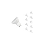 Ampoule led gu10 6w 220v smd2835 par16 10led 100� (pack de 10) - blanc neutre 4000k - 5500k - silamp