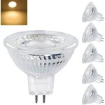 Ampoules led gu5. 3 mr16 12v, 5w equivalent � 40w lampe halog�ne, blanc chaud 2700k, 350lm, ampoules ...