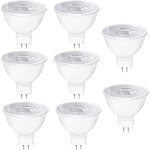 Ampoules led gu5. 3 mr16 12v, 5w equivalent � 50w lampe traditionnelle, blanc chaud 2700k, 550lm, 38� ...