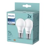 Ampoule led philips 10w e27 2 pi�ces.