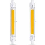 Ampoule led r7s 118mm 10w blanc froid 6000k, 1000lm, quivalent lampe halogne r7s j118 80w 100w, dimmable, ...