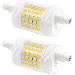 Ampoule led r7s 78mm dimmable 15w blanc froid 6000k, 1500lm, ac 230v, equivalent crayon halogne r7s ...