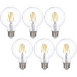 Ampoules led r�tro e27, dimmables 4 w g80, blanc chaud 2700 k, id�ales pour suspensions, lampes de table ...