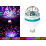 Ampoule led rvb multicolore connecteur e27 lumi�re led couleur rotative 3watt 3w