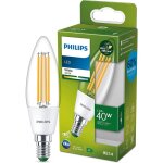 Philips - ampoule led ultra efficient culot e14, forme flamme, classe nergtique a, 40w, 3000k blanc, ...