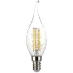 Ampoule led v - tac e14 4 w 100 lm / w flamme de bougie filament torsad blanc chaud