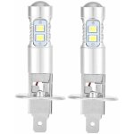 Ampoules de phares, 2x h1 6000k ultra white 100w kit d'ampoules de phares � led pour feux de croisement ...