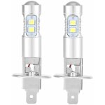 Zvd - ampoules de phares h1 led 6000k - ultra blanches, 100w, lot de 2 pour feux de croisement