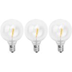 Ampoules de remplacement à led 3pièces g40, globe incassables culot vis e12 pour guirlandes lumineuses ... Ampoules de remplacement à led 3pièces g40, globe incassables culot vis e12 pour guirlandes lumineuses ...