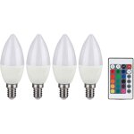Ampoule rgb led e14 dimmable avec t�l�commande bougie avec changement de couleur, 4, 8 watts 470 lumens ...