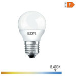 Edm - ampoule sphrique led e27 7w 600lm 6400k lumire froide 4, 5x8, 2cm