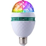 Ampoules stroboscopiques led rotatives multicolores � cristaux pour �clairage de sc�ne, culot e27