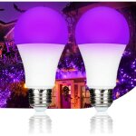Ampoule uv 9w lumi�re noire e27, 395nm pour d�tection urine, peinture fluo, halloween, f�tes enfantines ...
