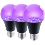 Ampoule uv - �clairage violet - ampoule de f�te - e27 - veilleuse - 395 nm - lumi�re noire - uniquement ...