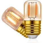 Ampoule veilleuse led ambre e26 1w, mini tube t28 2200k lumi�re chaude, �quivalent � une ampoule incandescente ...