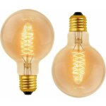 Ampoule vintage globe g80 e27 dimmable 40w blanc chaud 2700k, ac 220v, ampoules de d�coration � incandescence ...