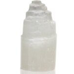 Ancient wisdom - lampe tour en slnite naturelle - 15 cm - vendu par 1