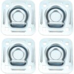Ancrages d'arrimage robustes � montage encastr�, 4 anneaux d'arrimage 124x114mm pour remorques de fourgonnette ...