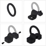 Relaxdays - ancrage mural ou au sol, pour vlo ou moto, anneau de 14 mm, acier, plastique, scurit, ...