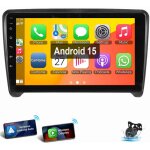 Android 15 pour audi tt 8j mk2 2006 - 2014 carplay autoradio gps rds wifi 1 + 32g cam