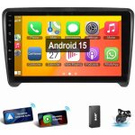 Android 15 pour audi tt 8j mk2 2006 - 2014 carplay autoradio gps rds wifi 1 + 32g dab cam
