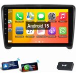 Android 15 pour audi tt 8j mk2 2006 - 2014 carplay autoradio gps rds wifi 4 + 64g dab