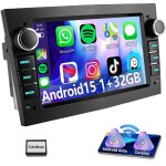 Autoradio android 15 avec apple carplay pour opel astra h, corsa c / d, meriva, zafira b - 2 + 32g