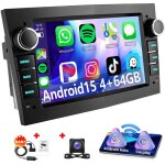 Autoradio android 15 avec apple carplay pour opel astra h, corsa c / d, meriva, zafira b - 4 + 64g dab ...