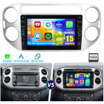 Android 15 pour vw tiguan 5n 2007 - 2016 golf plus navigation carplay gps usb type - c 4 + 64 go