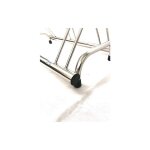 Andrys r�telier � v�los 3 places avec capuchons pvc haut / bas acier inox