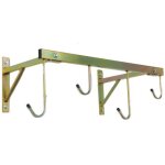 Andrys - porte - v�los mural avec support de fixation et tube frontal, avec vis et bouchons, en acier ...