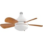 Andyou - plafonnier ventilateur led silencieux??3 vitesses mini ventilateur de plafond encastrer encastrer ...