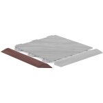 Angle marron rouge�tre 8 mm effet lattes de bois angle � queues d'aronde pour usage intensif angle 31, ...