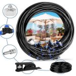 Anmi brumisateur de terrasse, 20m 20buse syst�me de brumisation brumisateur jardin refroidissement avec ...