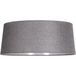 Anne lighting - abat - jour - abby - gris - textile - e27 - k2010rs