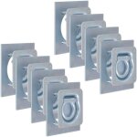 Anneau d'arrimage pour remorque 8 pcs acier galvanis 2000 kg vidaxl
