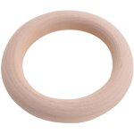 Anneaux en bois naturel, diamètre 50 mm Anneaux en bois naturel, diamètre 50 mm