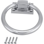 Anneau de traction poign�e de porte acier inoxydable argent brillant anneau de traction en m�tal chrom� ...