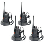 Anpviz - talkie walkie radio bidirectionnelle bf - 888s (lot de 4) et c�ble de programmation usb (1 pi�ce) ...