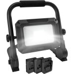 Ansmann lampe led compatible avec les packs de batteries 18v, y compris 3 adaptateurs