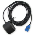 Antenne gps active �tanche pour syst�me de navigation gps automobile avec connecteur fakra c bleu