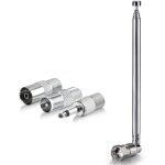 Antenne radio fm d'intrieur tlescopique portable hifi 75 ohm pour systme de musique rcepteur stro ...