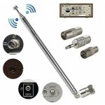 Sunxury - antenne radio fm antenne télescopique fm connecteur f 75 ohms Sunxury - antenne radio fm antenne télescopique fm connecteur f 75 ohms