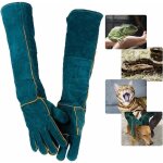 Anti - morsure gants de manutention pour animal, s�curit� cuir gants de travail pour le bain, le toilettage, ...