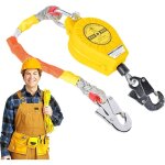 Antichute a rappel automatique, dispositif anti - chute r�tractable pour connecter harnais de securite, ...