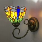 Antique tiffany applique murale int�rieur applique vitrail abat - jour libellule applique murale led ...
