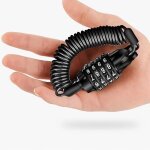 Antivol de casque de moto, antivol de s�curit� � combinaison portable 150 cm c�ble antivol pour scooter ...