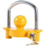 Antivol de remorque avec anneau cadenas de s�curit� pour caravane entr�e de t�te d?attelage de 50 mm
