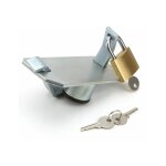 Antivol de remorque tte d'attelage avec cadenas et 3 cls 90 x 70 x 150mm en mtal boule remorquage ...
